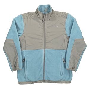 Vintage The North Face Denali Blue & Grey Polartec Fleece Jacket Size Girls XL